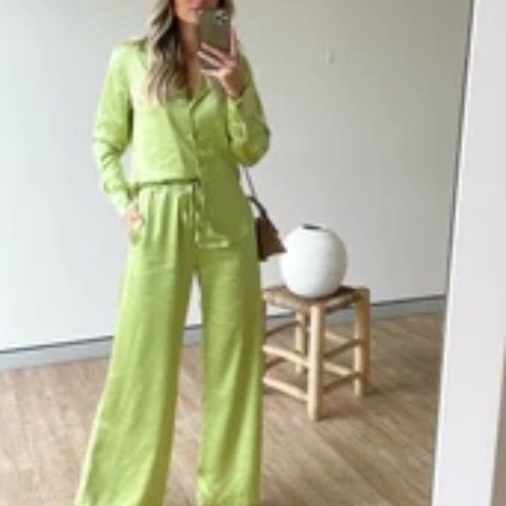"Gingham & Heels" Cohena Shirt & Pants